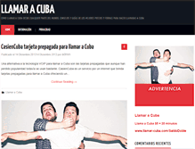 Tablet Screenshot of llamar-cuba.com
